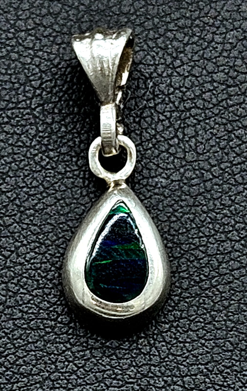 DIJE PLATA LEY 925, GOTA OPALO