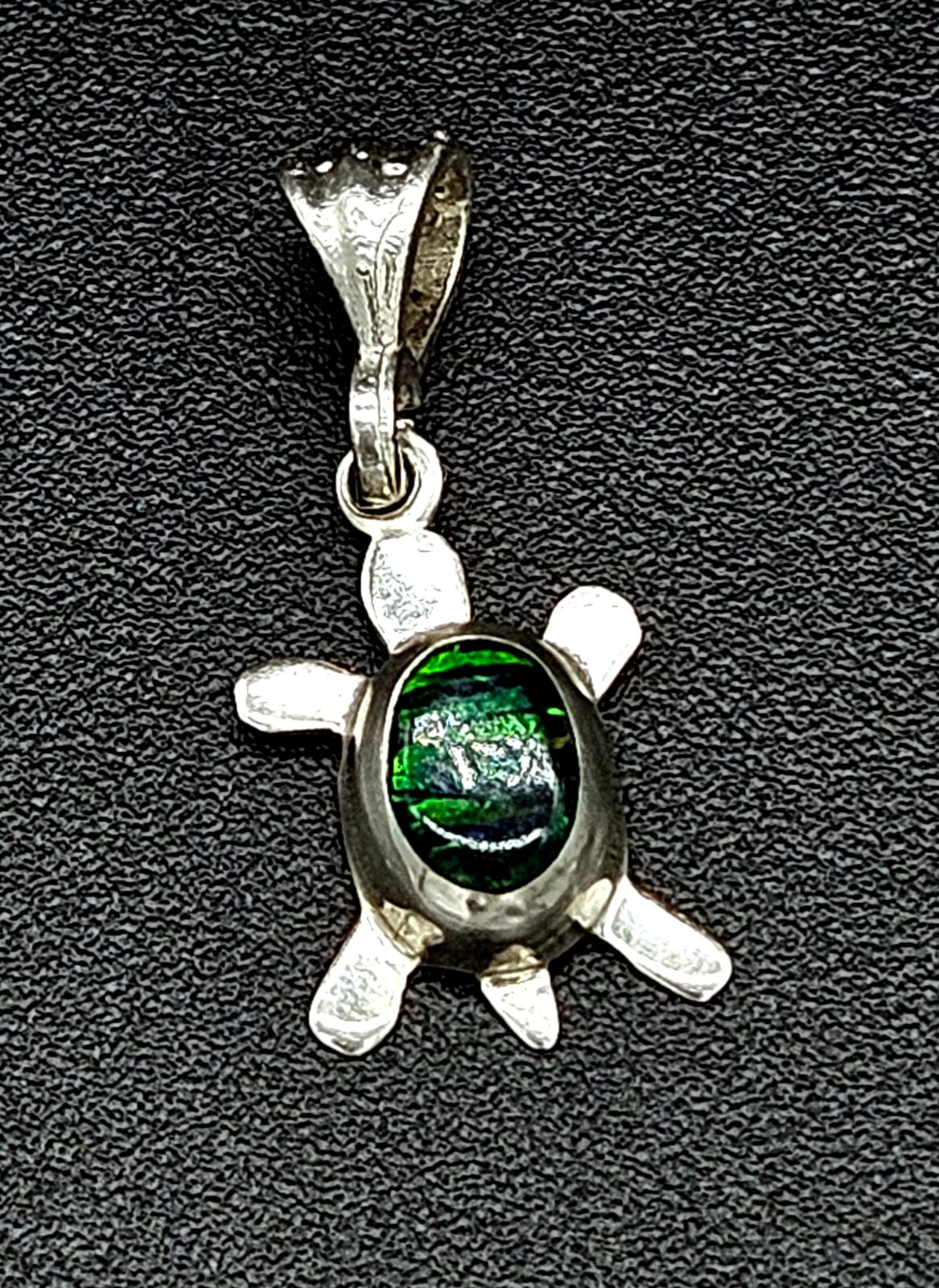 DIJE PLATA LEY 925 TORTUGA OPALO