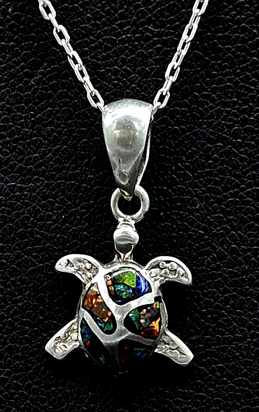 DIJE PLATA LEY 925 TORTUGA OPALO