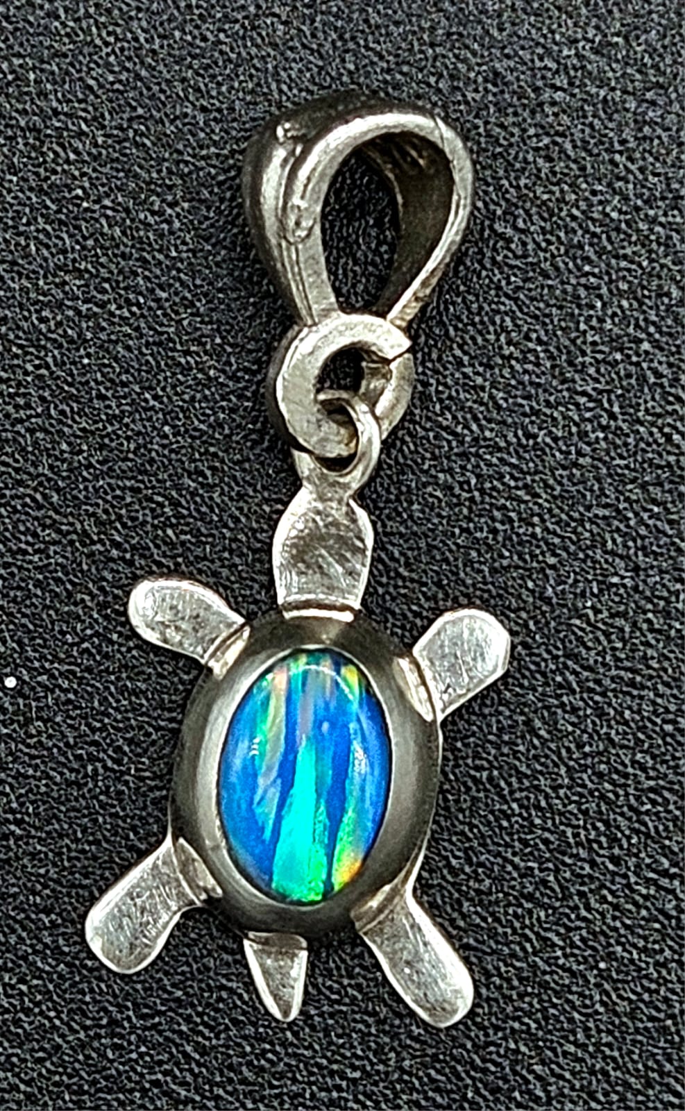 DIJE PLATA LEY 925 TORTUGA OPALO