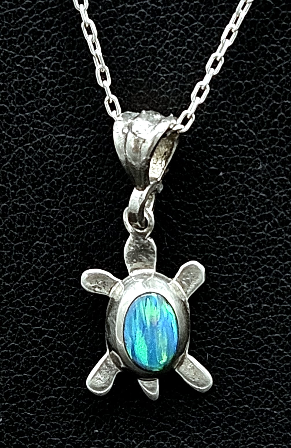DIJE PLATA LEY 925 TORTUGA OPALO