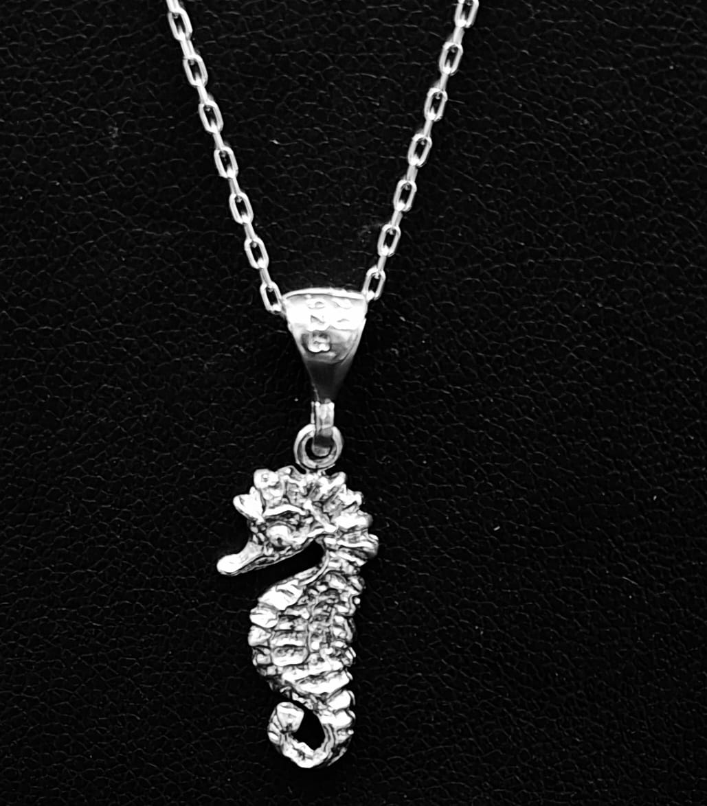 DIJE PLATA LEY 925, CABALLITO DEL MAR