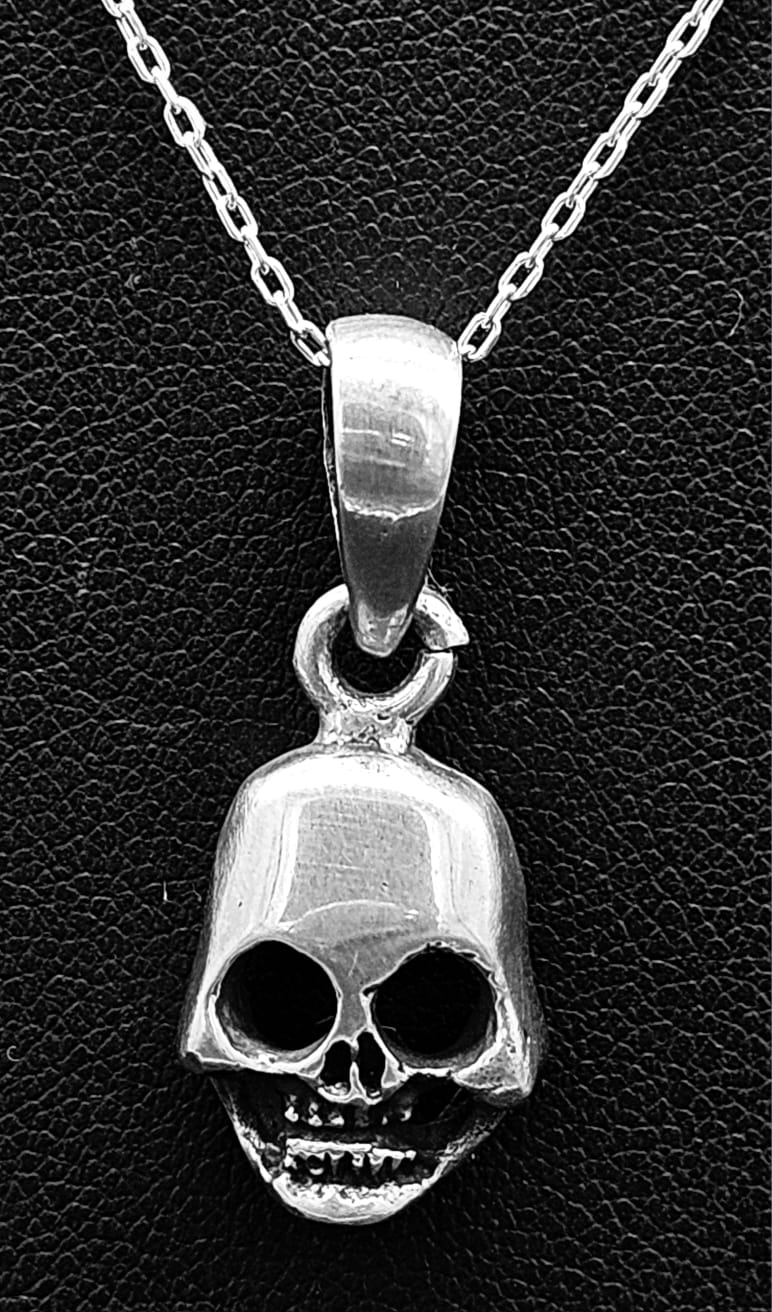 DIJE PLATA LEY 925, CALAVERA