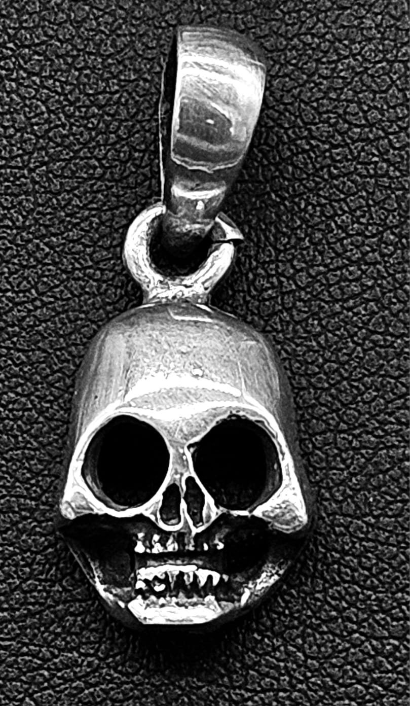 DIJE PLATA LEY 925, CALAVERA