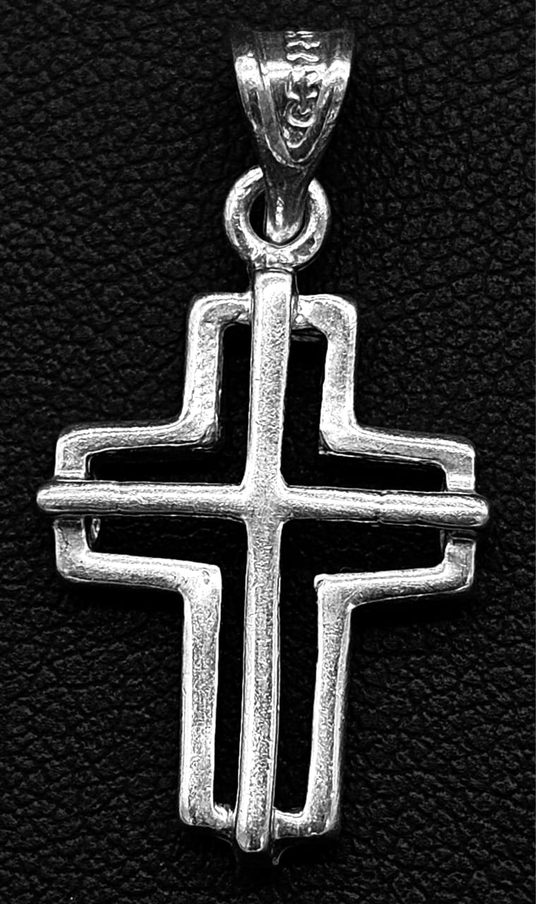 DIJE PLATA LEY 925, CRUZ