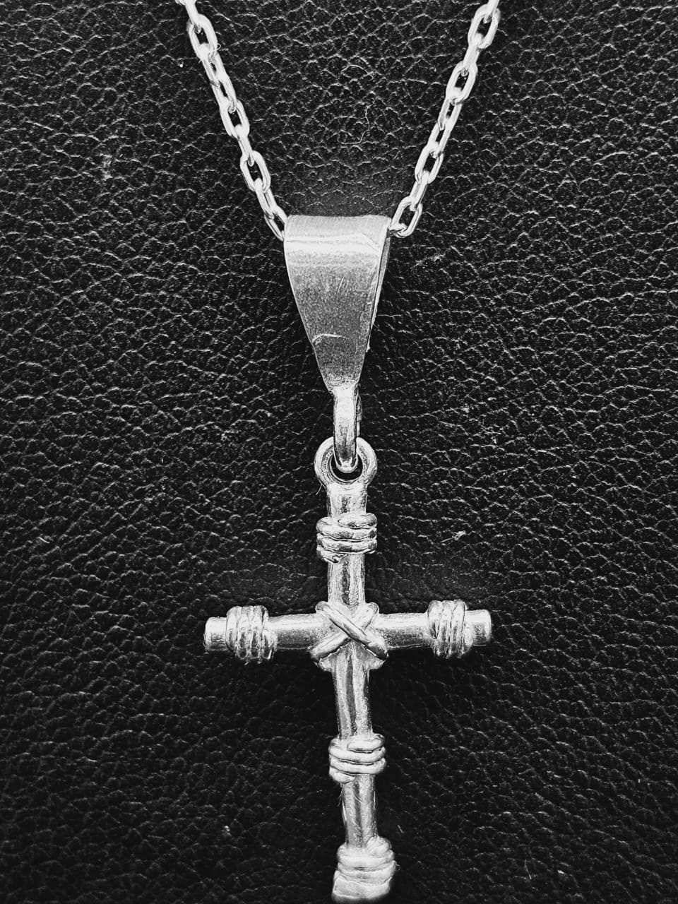 DIJE PLATA LEY 925, CRUZ