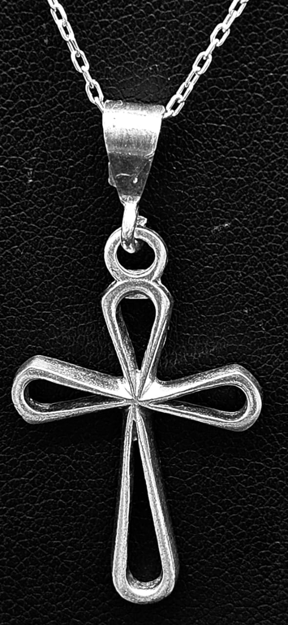 DIJE PLATA LEY 925, CRUZ
