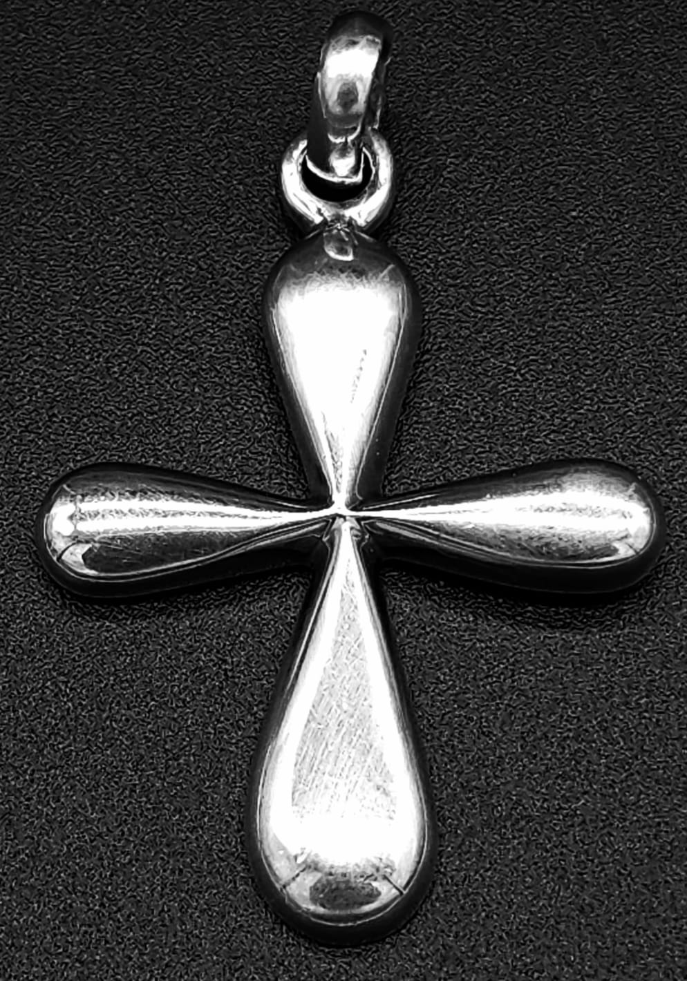 DIJE PLATA LEY 925, CRUZ