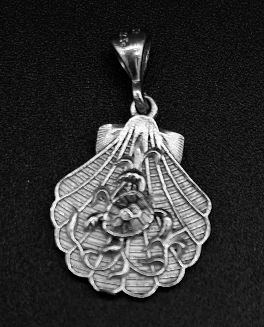 DIJE PLATA LEY 925 , CONCHA DEL MAR