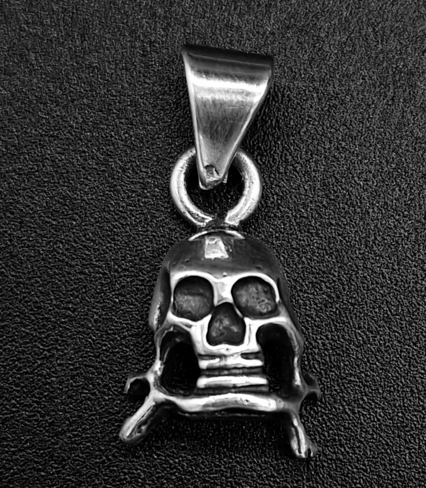 DIJE PLATA LEY 925 , CRANEO