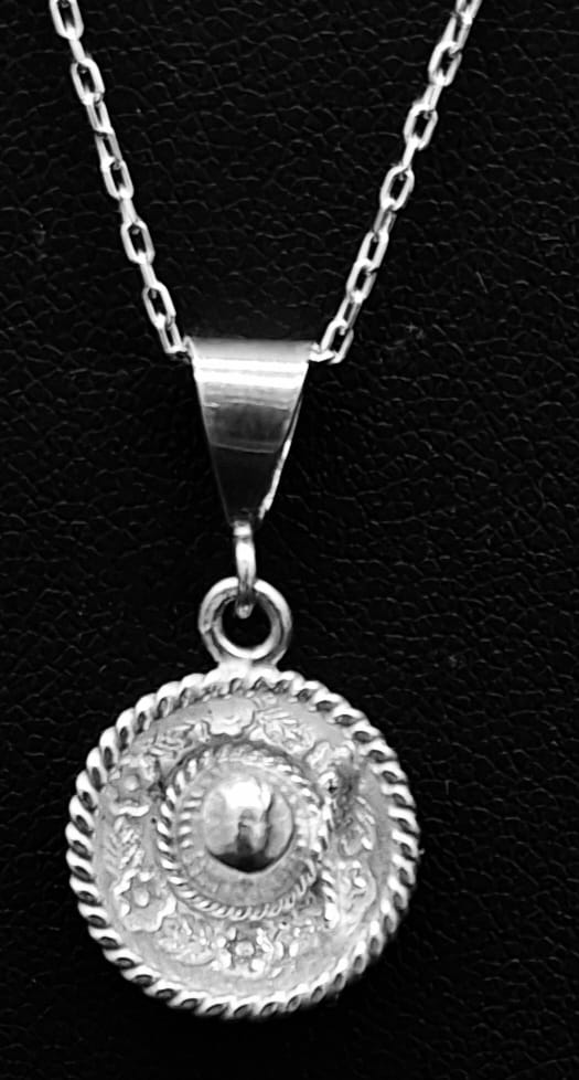 DIJE PLATA LEY 925, SOMBRERO MEXICANO