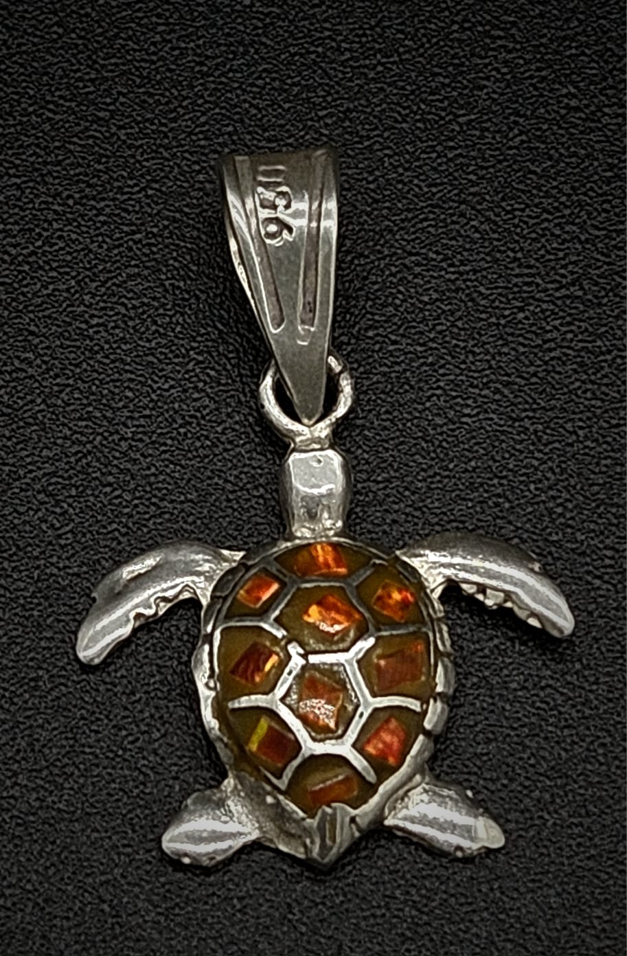 DIJE PLATA LEY 950 TORTUGA OPALO