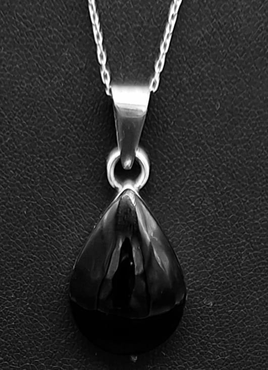 DIJE PLATA LEY 950 , DE OBSIDIANA