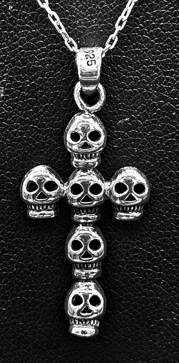 DIJE PLTA LEY 925, CRUZ CRANEOS