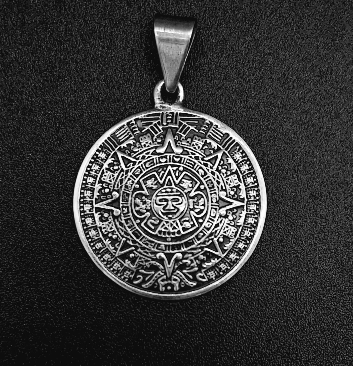 DIJE PLATA LEY 925 , CALENDARIO AZTECA