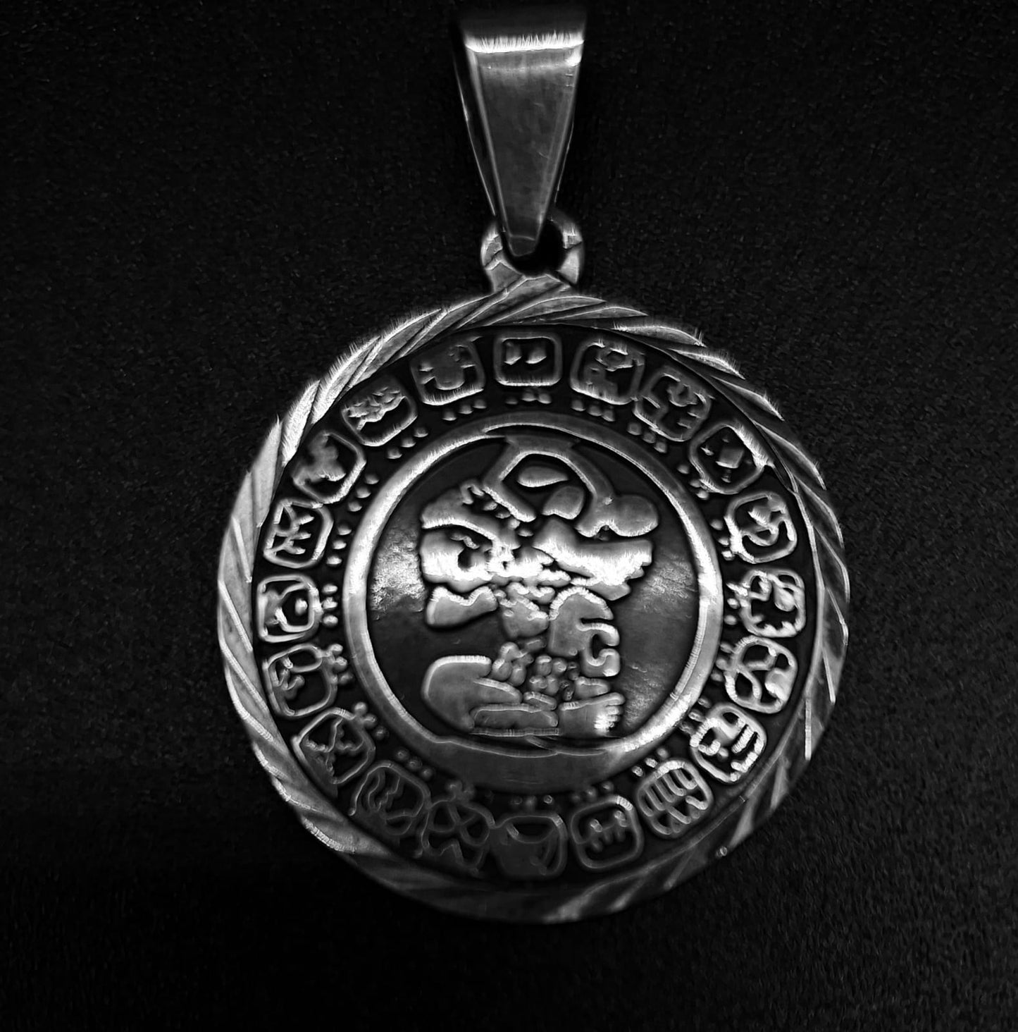 DIJE PLA LEY 925, CALENDARIO MAYA DIAMANTADA