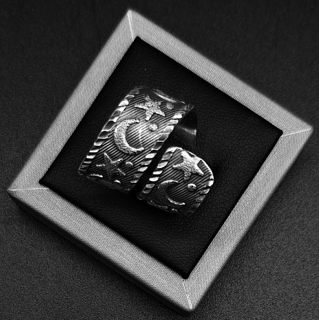 ANILLO PLATA LEY 925 , LUNAR
