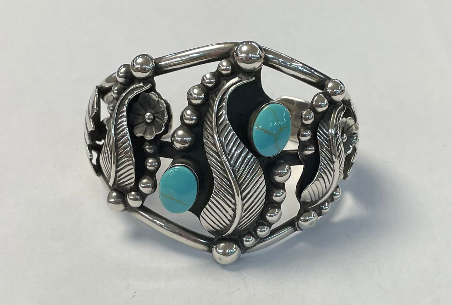 BRAZALETE EN PLATA 925 CON TURQUESA