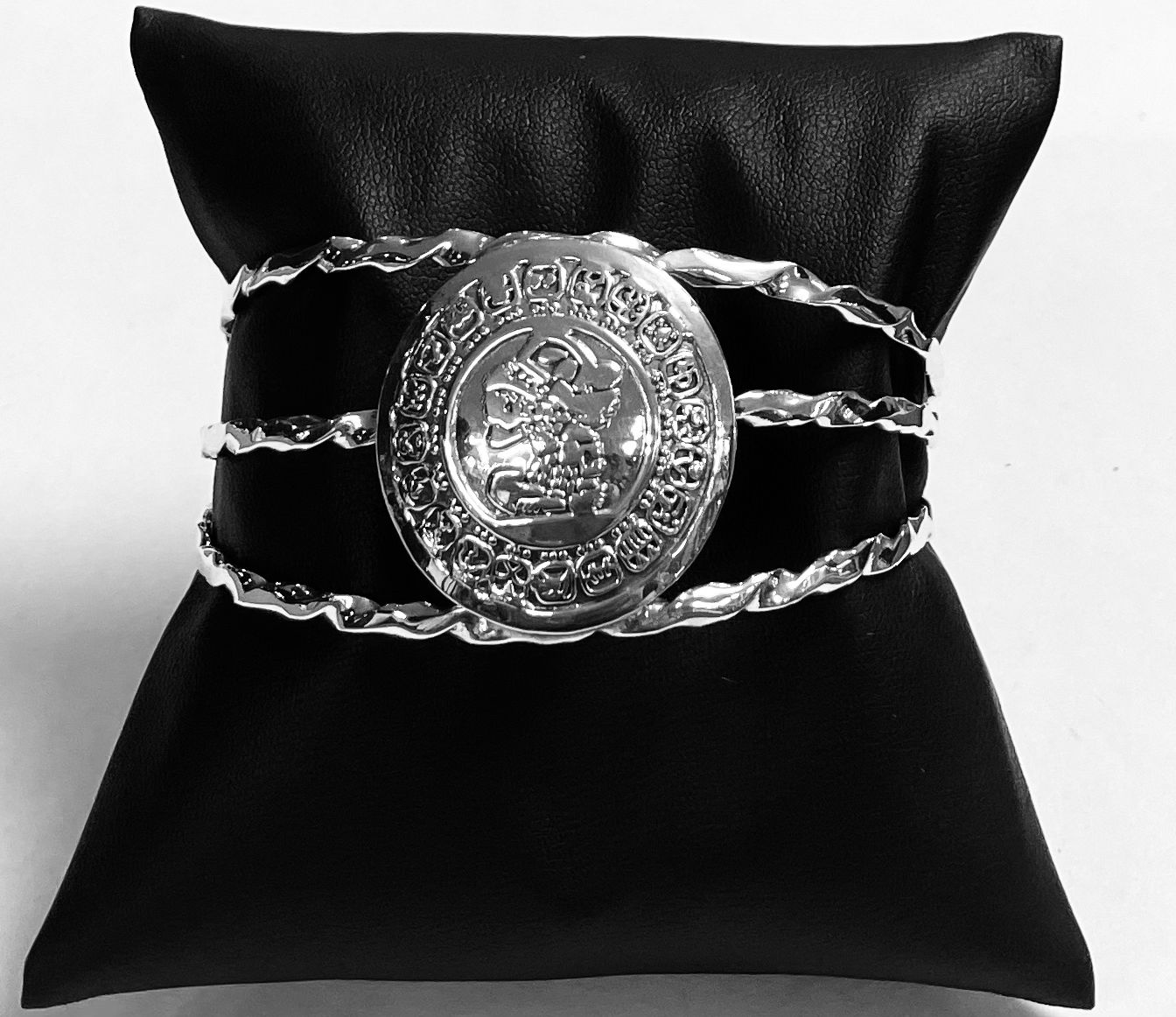 BRAZALETE CALENDARIO MAYA EN PLATA 925