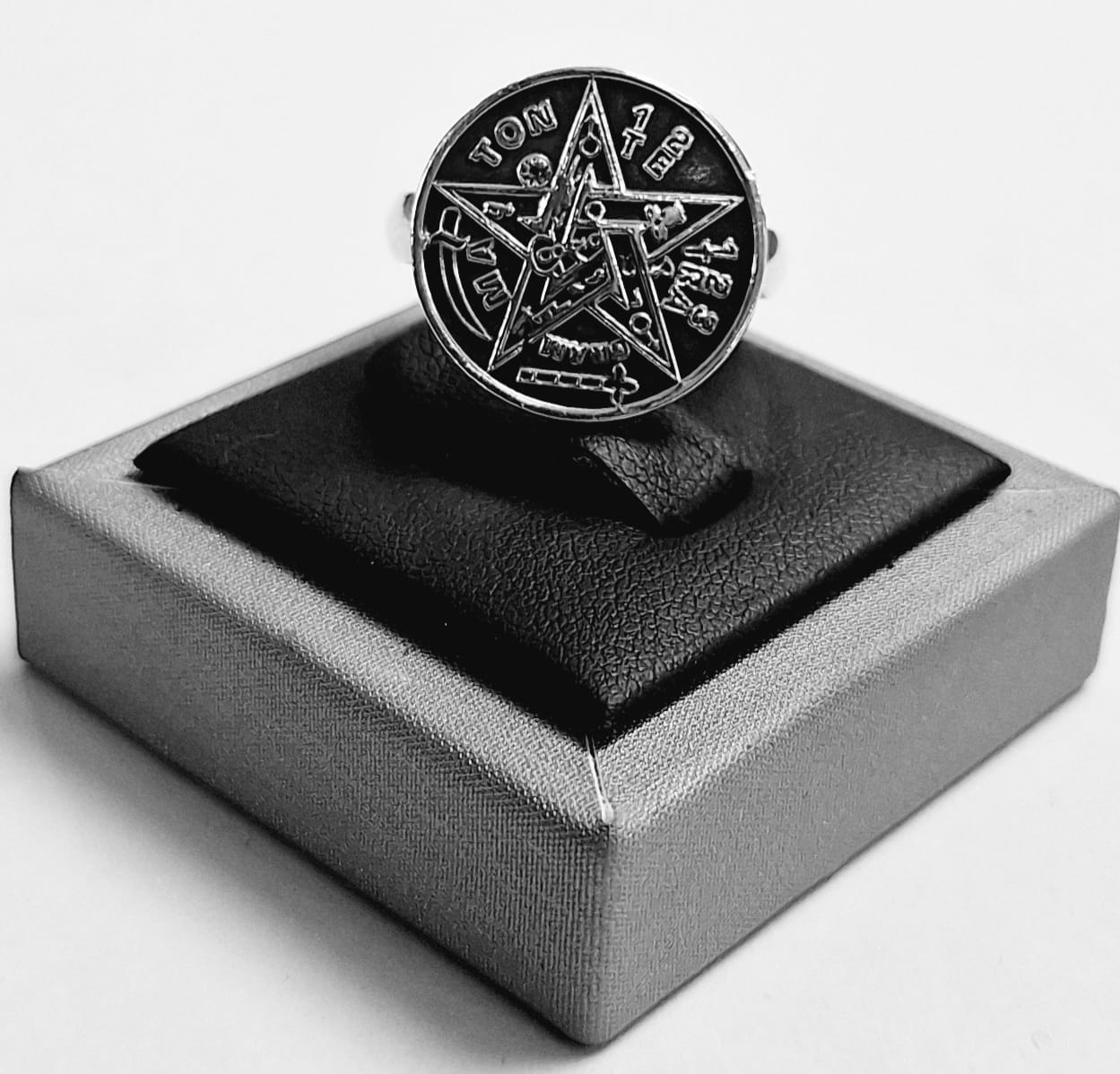 ANILLO TETRAGRAMATON EN PLATA LEY 925