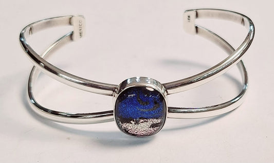 BRAZALETE CON DICROICO EN PLATA LEY 925