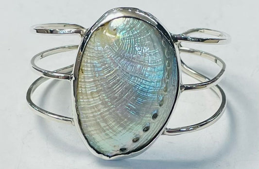 BRAZALETE CON CONCHA MADRE PERLA EN PLATA LEY 925