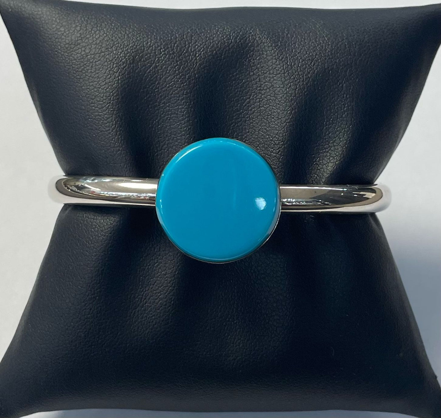 BRAZALETE CON TURQUESA EN PLATA LEY 925
