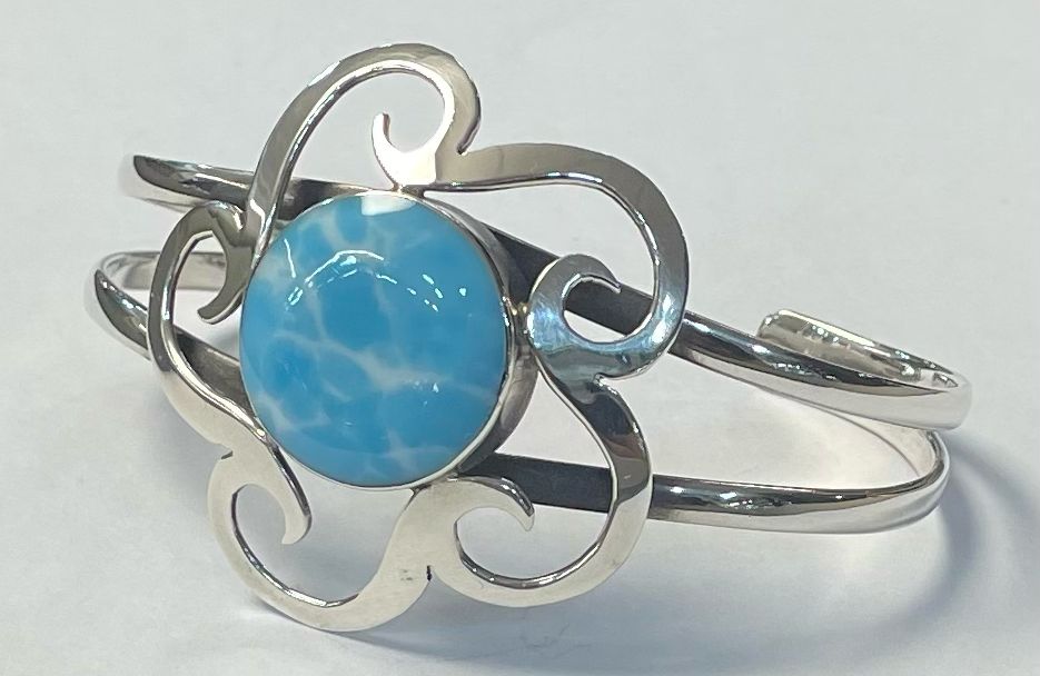 BRAZALETE CON LARI MAR EN PLATA LEY 925