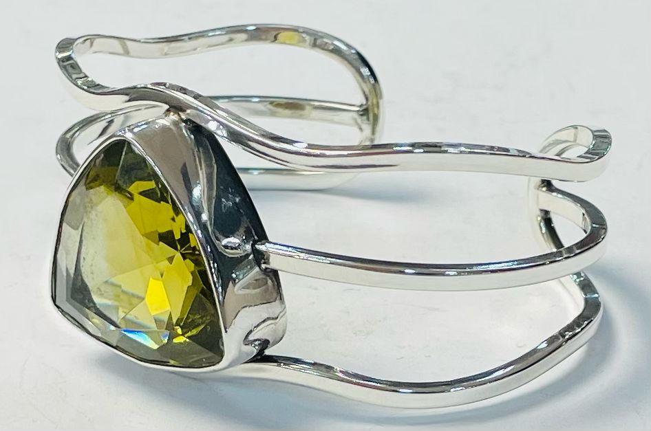 BRAZALETE CON CIRCINIA EN PLATA LEY 925
