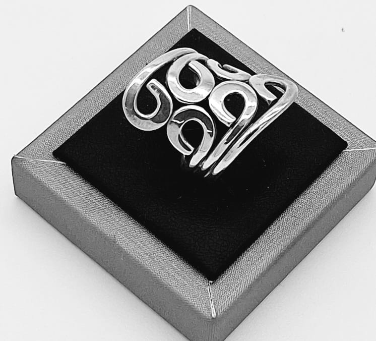 ANILLO PLATA LEY 925.