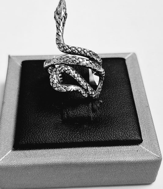 ANILLO SERPIENTE EN PLATA LEY 925