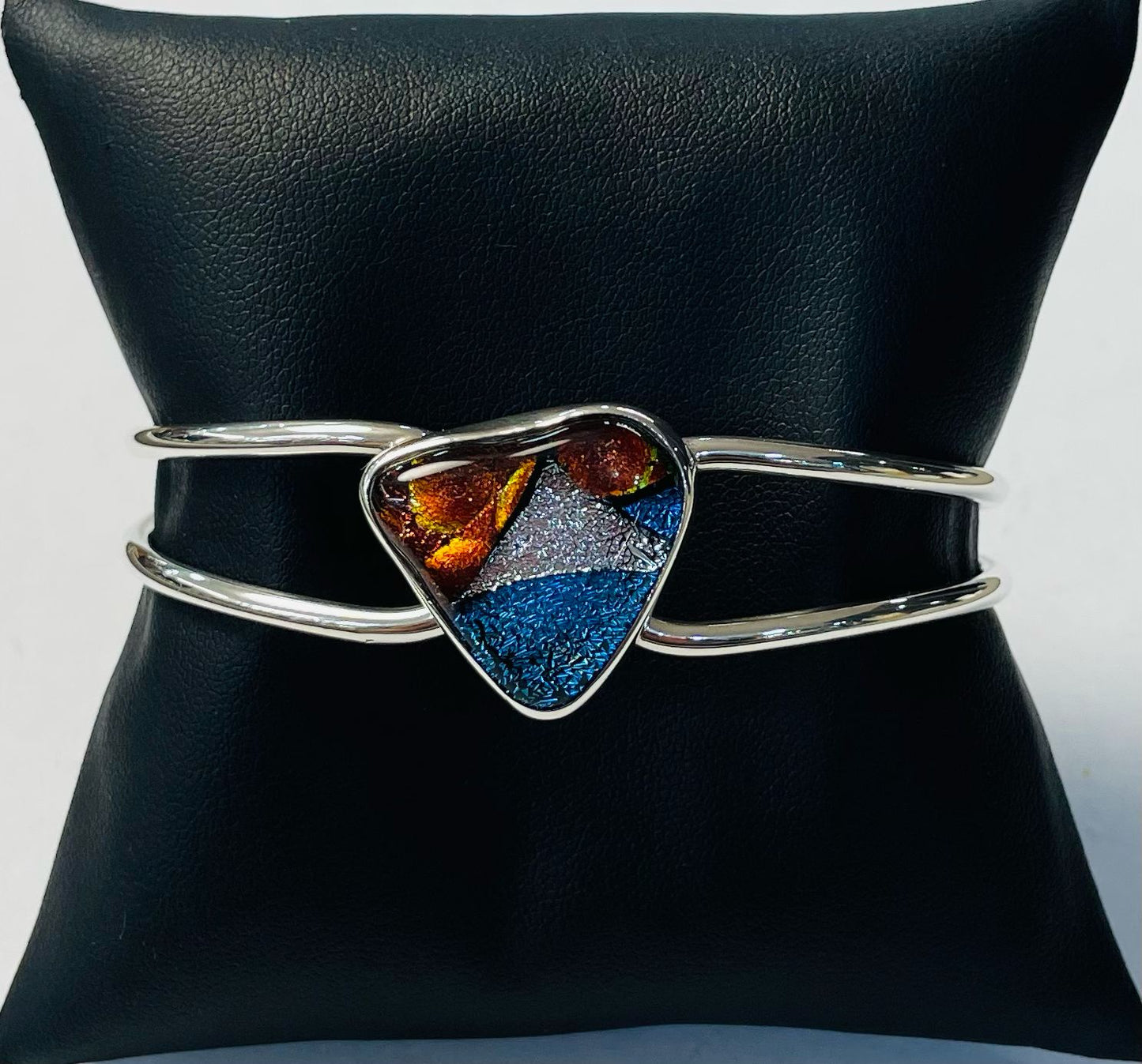 BRAZALETE CON DICROICO EN PLATA LEY 925