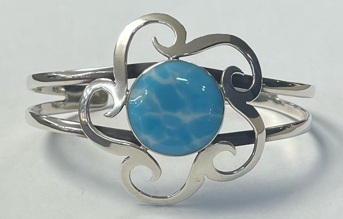 BRAZALETE CON LARI MAR EN PLATA LEY 925