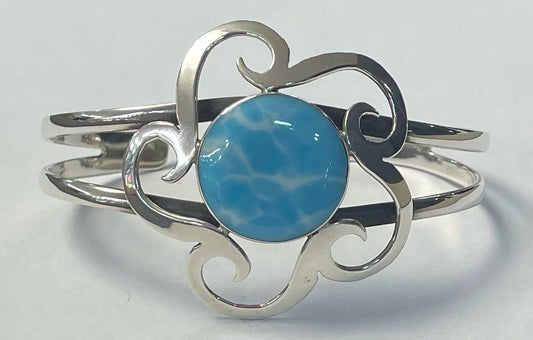 BRAZALETE CON LARI MAR EN PLATA LEY 925