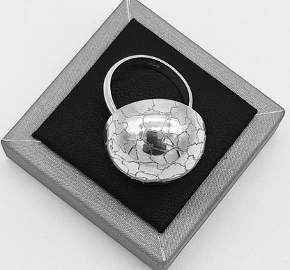 Anillo Diamantada Plata Ley 925