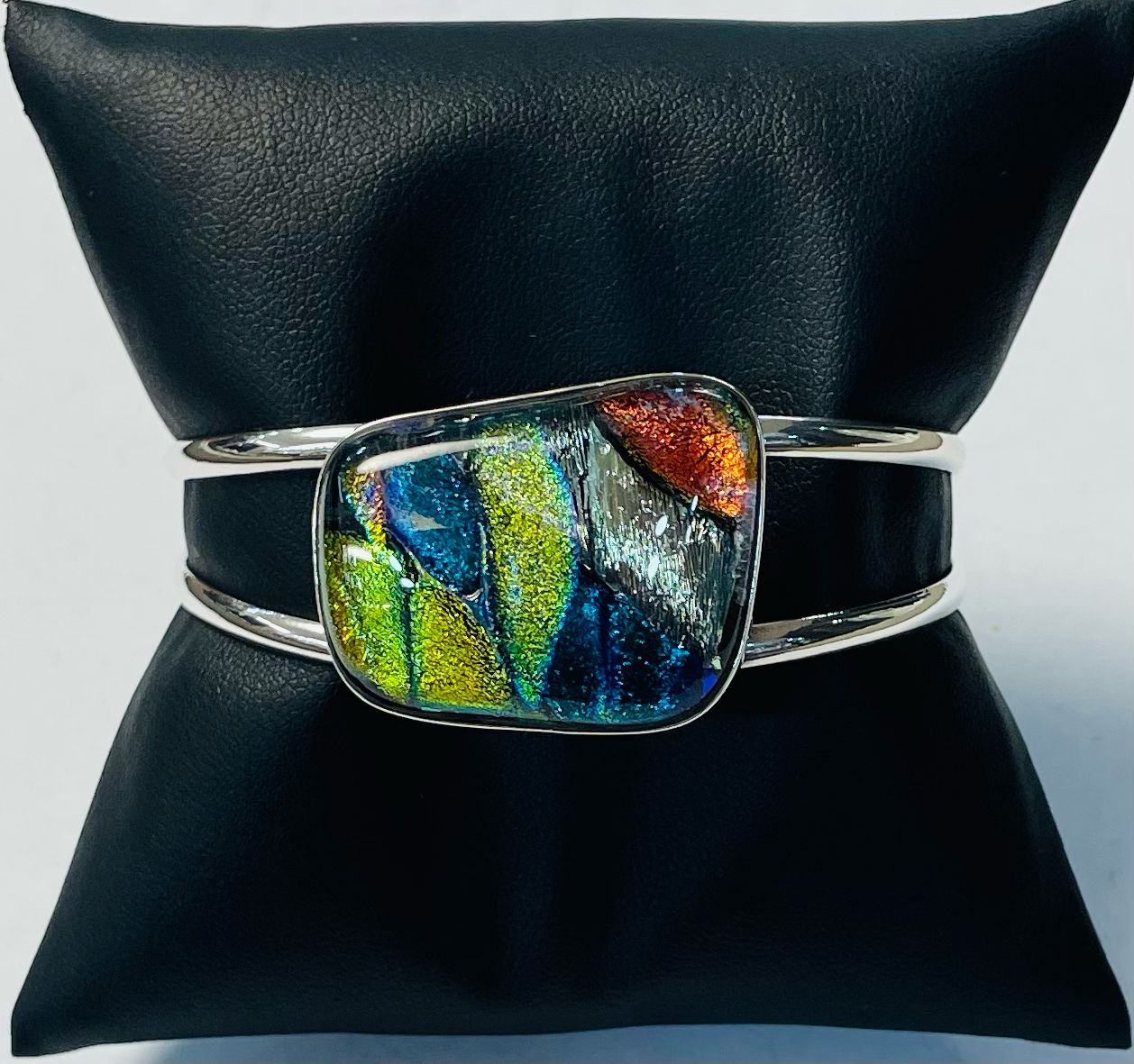 BRAZALETE CON DICROICO EN PLATA LEY 925