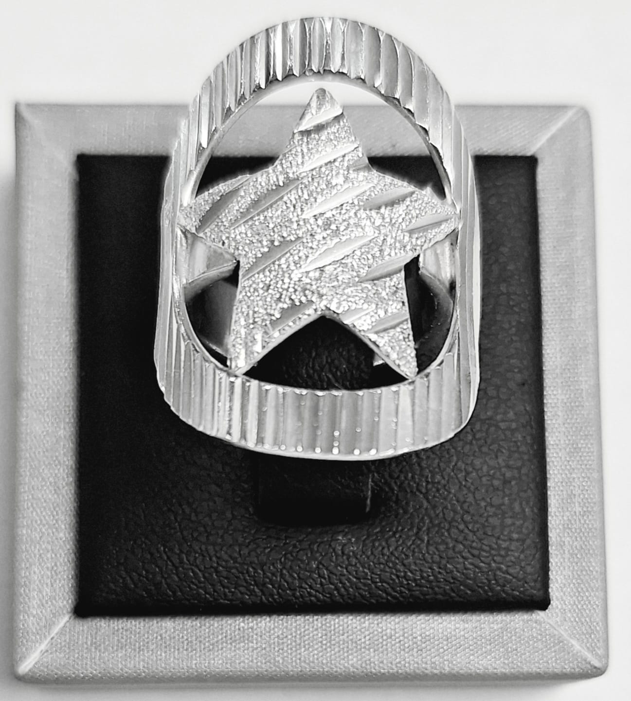 ANILLO DIAMANTA PLATA LEY 925