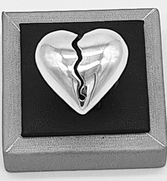 ANILLO CORAZON  PLATA  LEY  925
