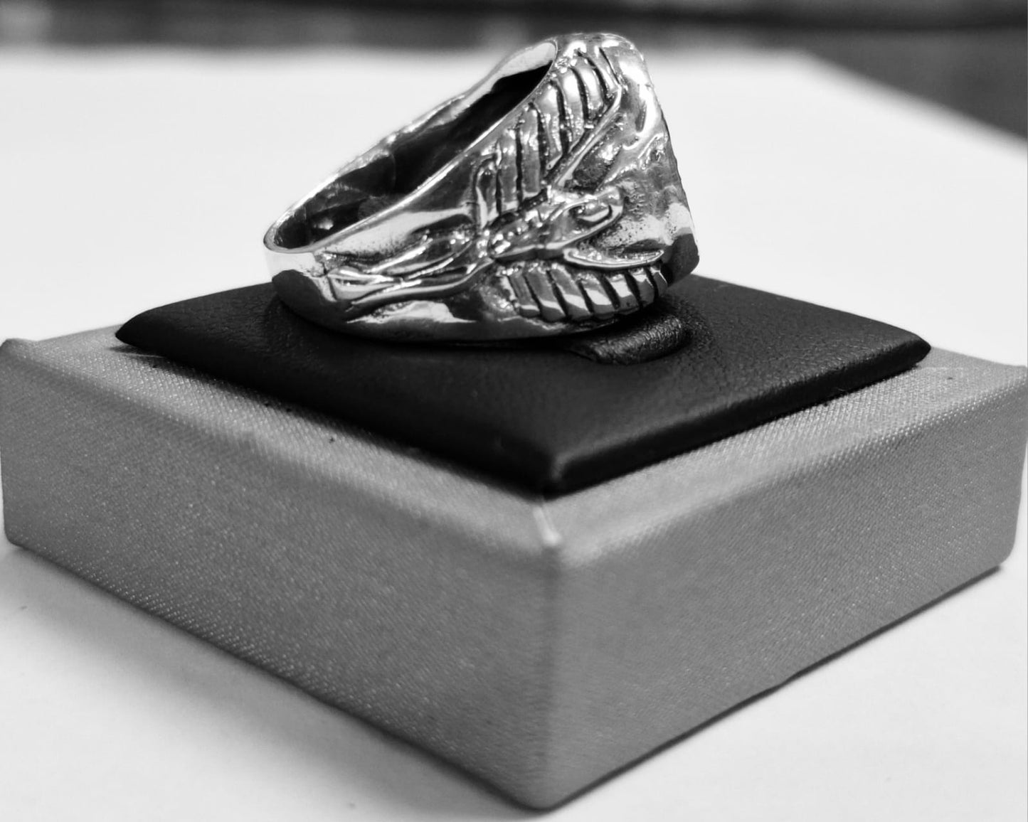 ANILLO  DE PODER REY SALOMÓN EN PLATA LEY 925