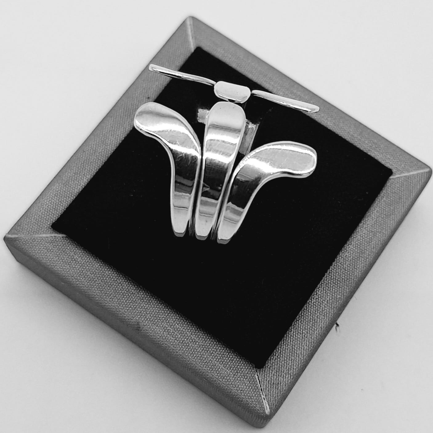 ANILLO PLATA LEY 925