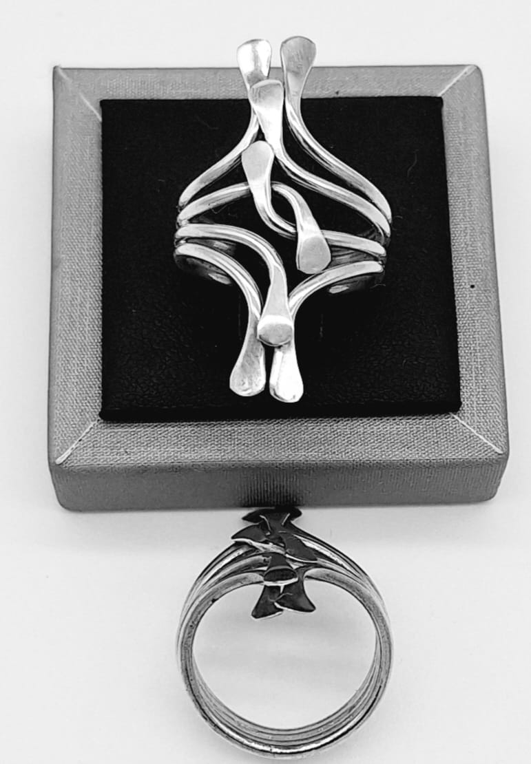 ANILLO PLATA LEY 925 .