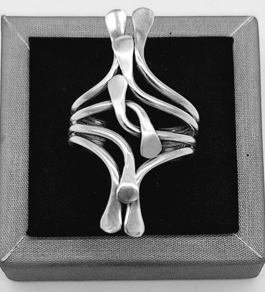 ANILLO PLATA LEY 925 .