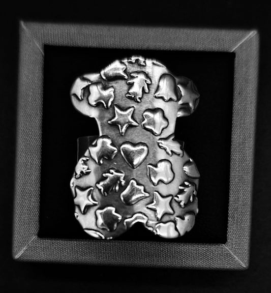 ANILLO PLATA LEY 925 , OSO