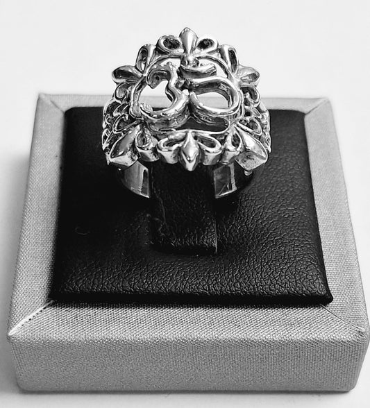 ANILLO SIMBOLO OM EN PLATA LEY 925