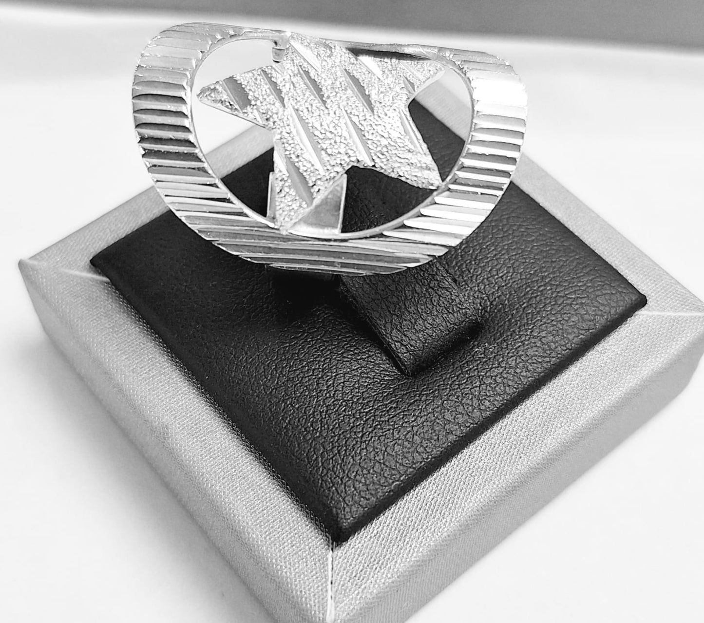 ANILLO DIAMANTA PLATA LEY 925