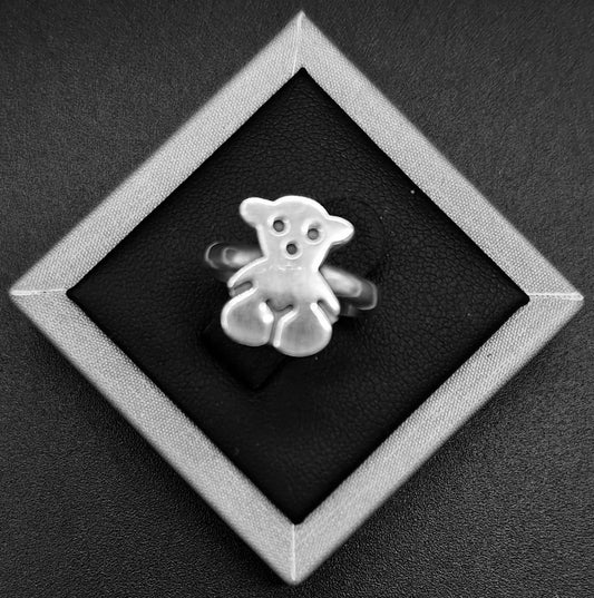ANILLO PLATA LEY 925, OSO