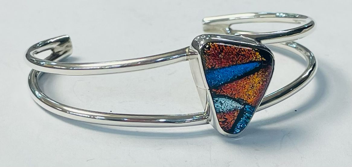BRAZALETE CON DICROICO EN PLATA LEY 925
