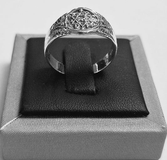 ANILLO DE REY SALOMON   EN PLATA