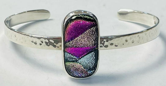 BRAZALETE CON DICROICO EN PLATA LEY 925