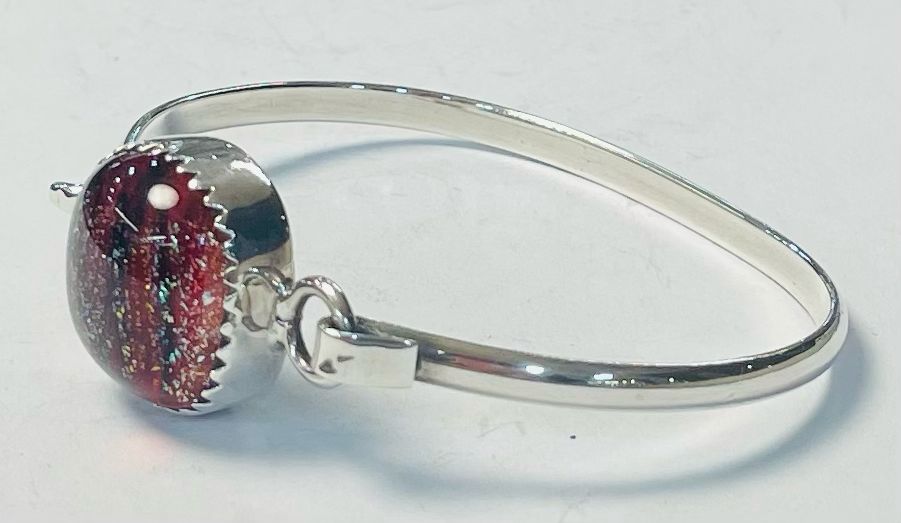BRAZALETE CON DICROICO EN PLATA LEY 925